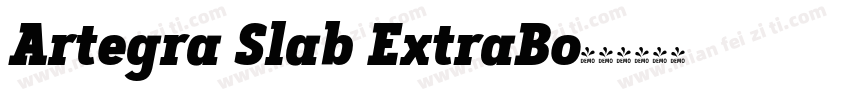 Artegra Slab ExtraBo字体转换